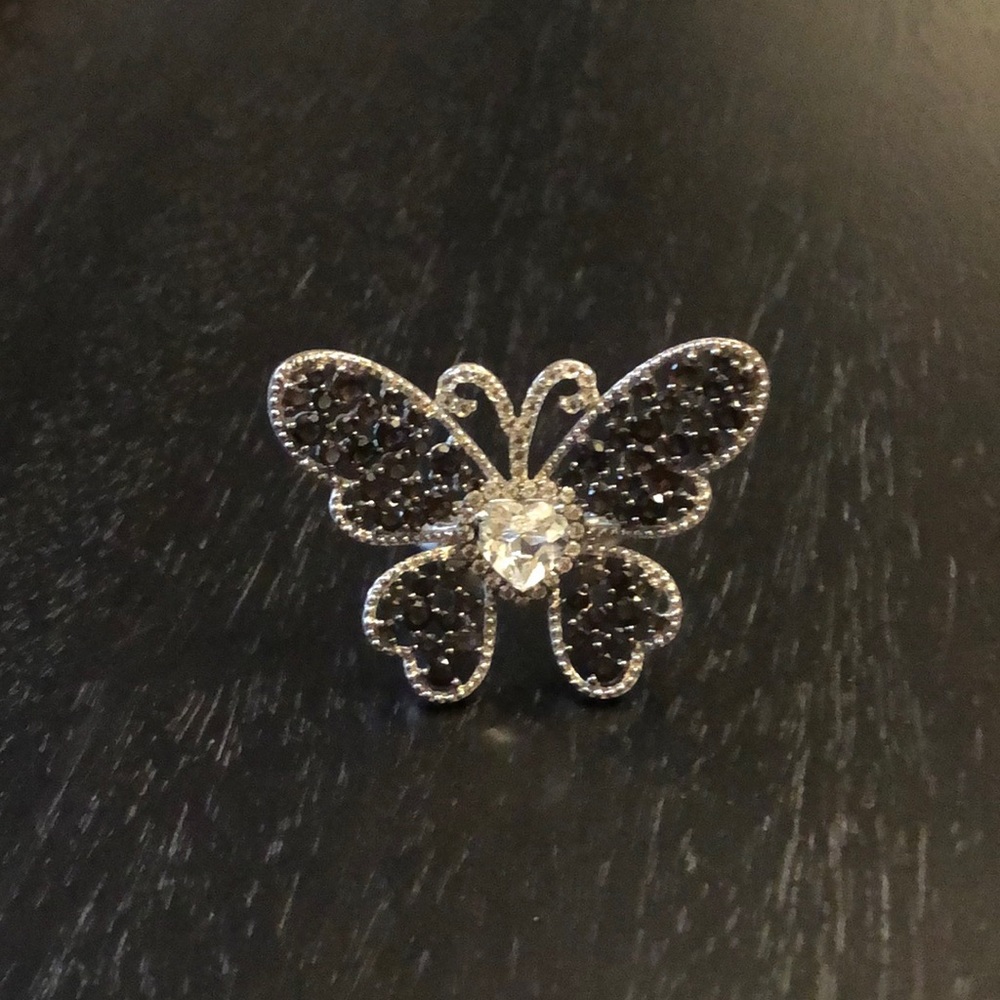 Yours by Loren S.S. gemstone butterfly ring